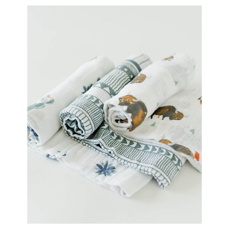 Little Unicorn Cotton Muslin Swaddle Blankets - Bison