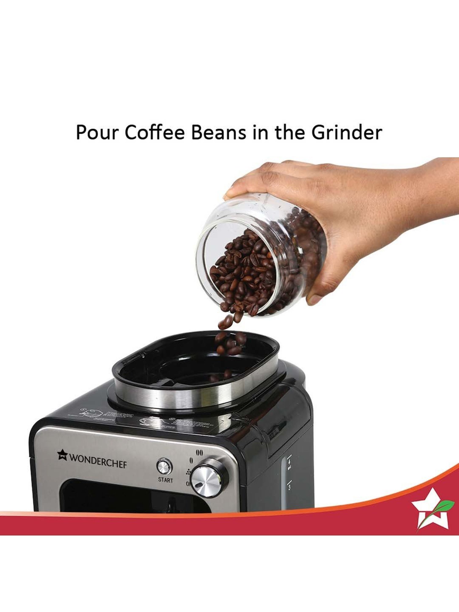 Wonderchef Regalia Capsule Coffee Machine with Frother (1400W, Black)