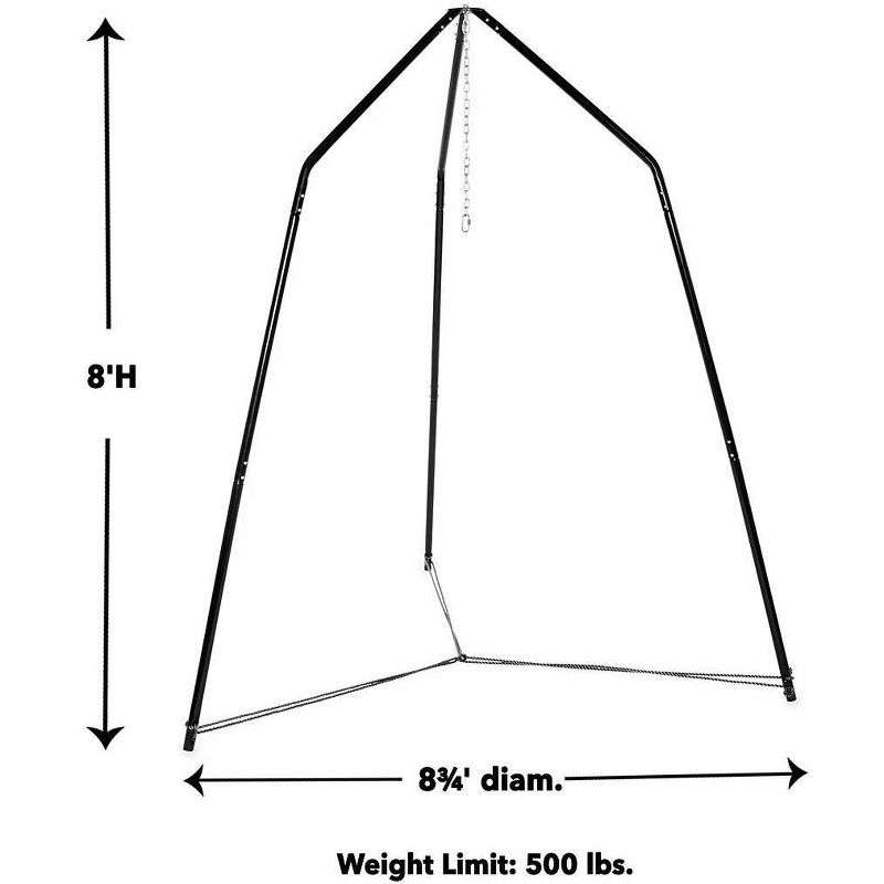 HearthSong Family HugglePod HangOut Stand for Hanging Chairs and Play Tents, Includes Hanging Hardware
