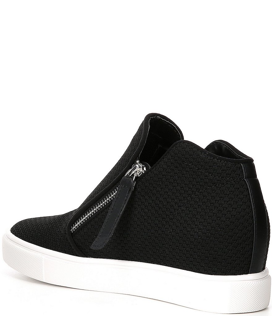 Donald Pliner Pelham Neoprene Mixed Leather Slip-On Wedge Sneakers
