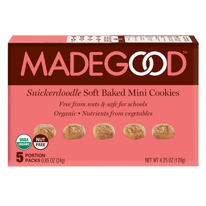 MadeGood Organic Gluten Free Snickerdoodle Soft Baked Cookies  - 4.25oz