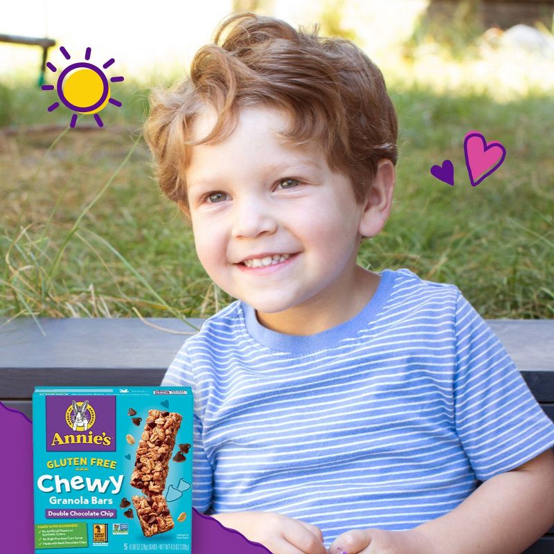 Annie's Homegrown Gluten Free Double Chocolate Chip Granola Bars - 5ct