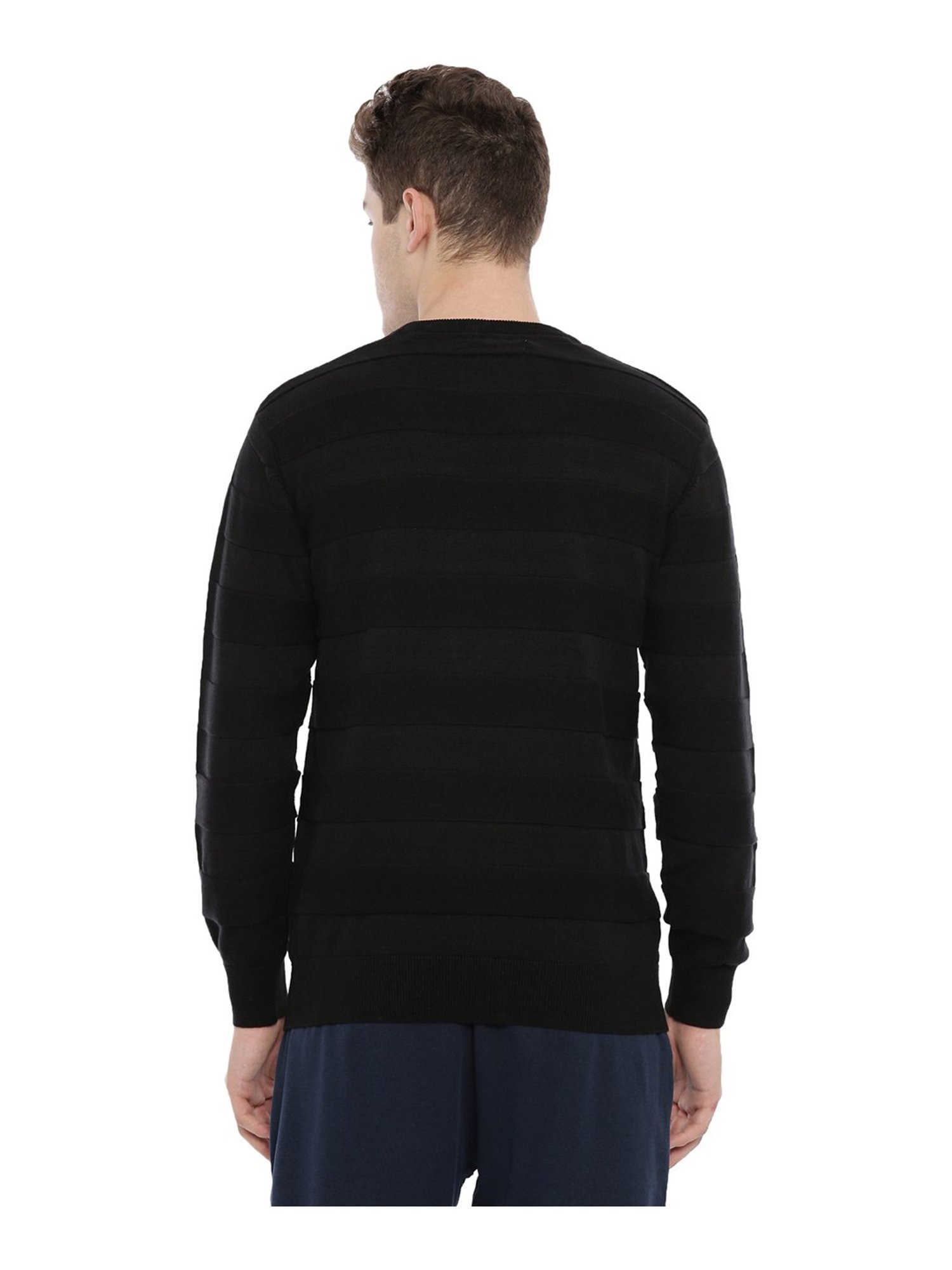 Proline Black Round Neck Sweater