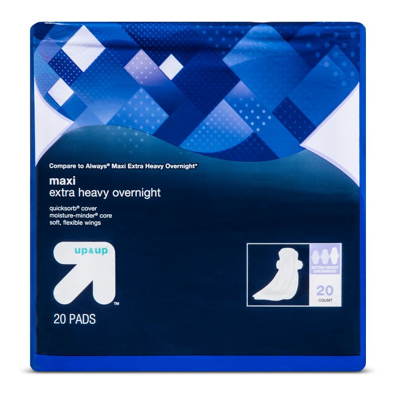 Overnight Extra Heavy Maxi Pads - 20ct - up & up™