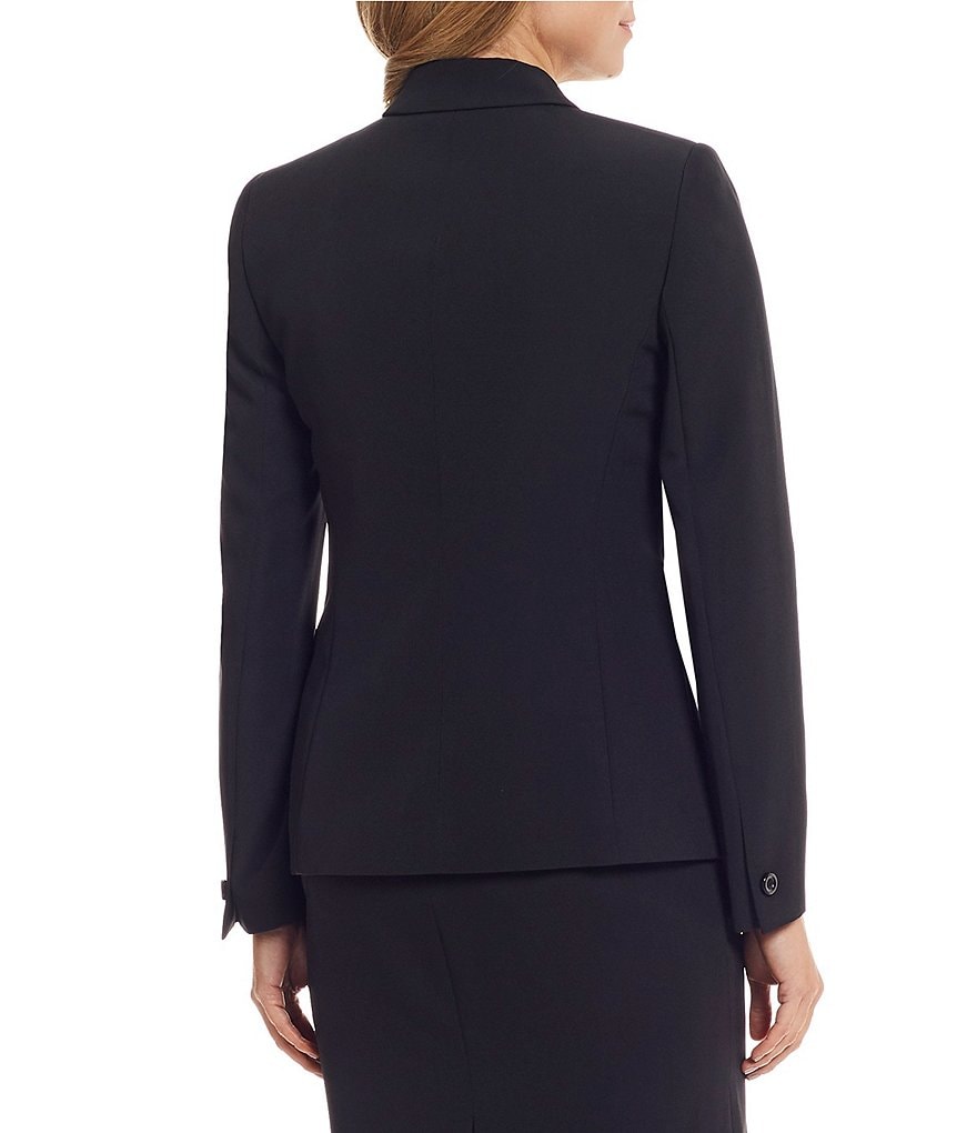 Tahari ASL Single Button Flap Pocket Jacket