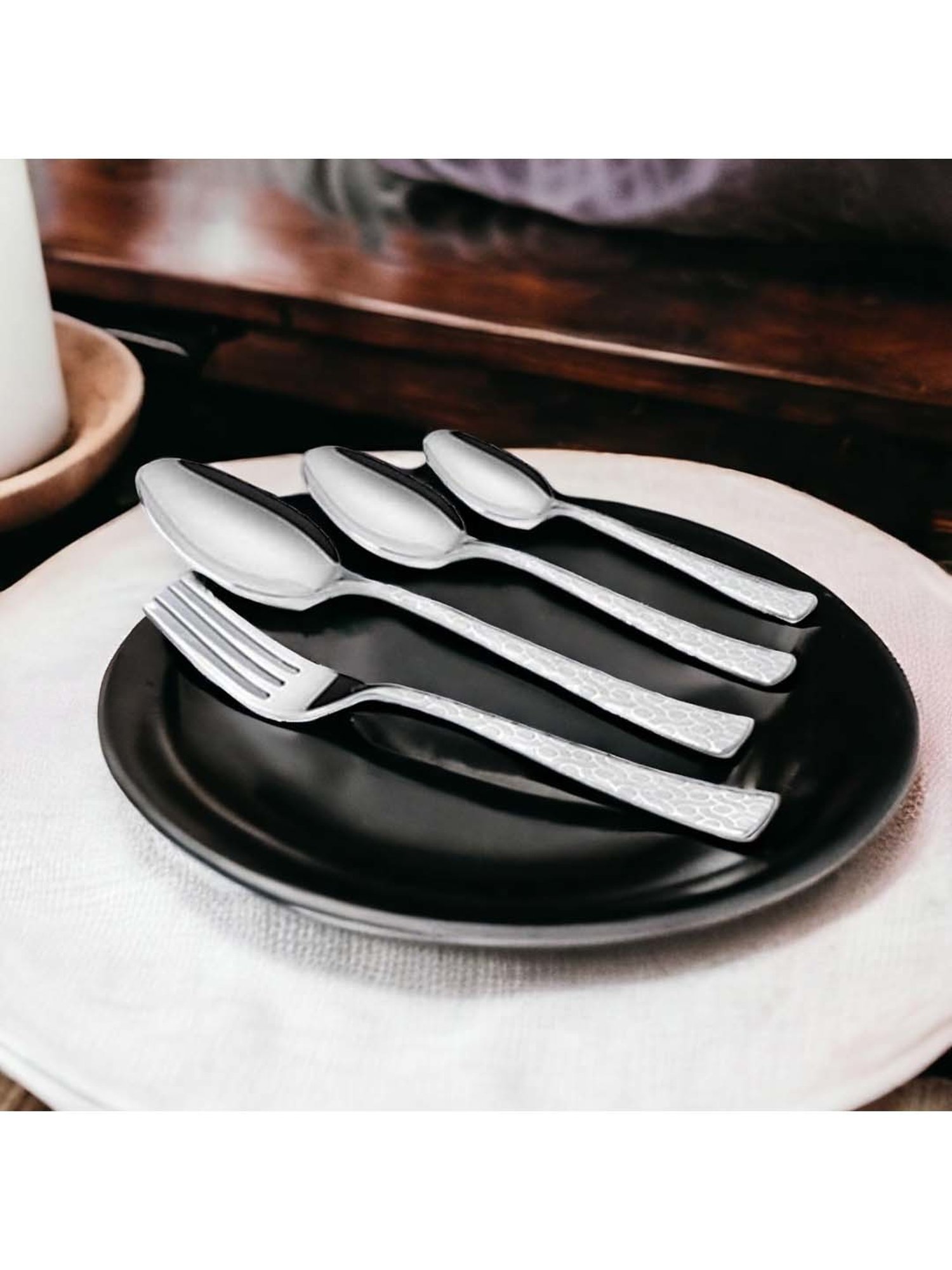 Home4U Iona Multi Wood Cutlery (2 Pcs)