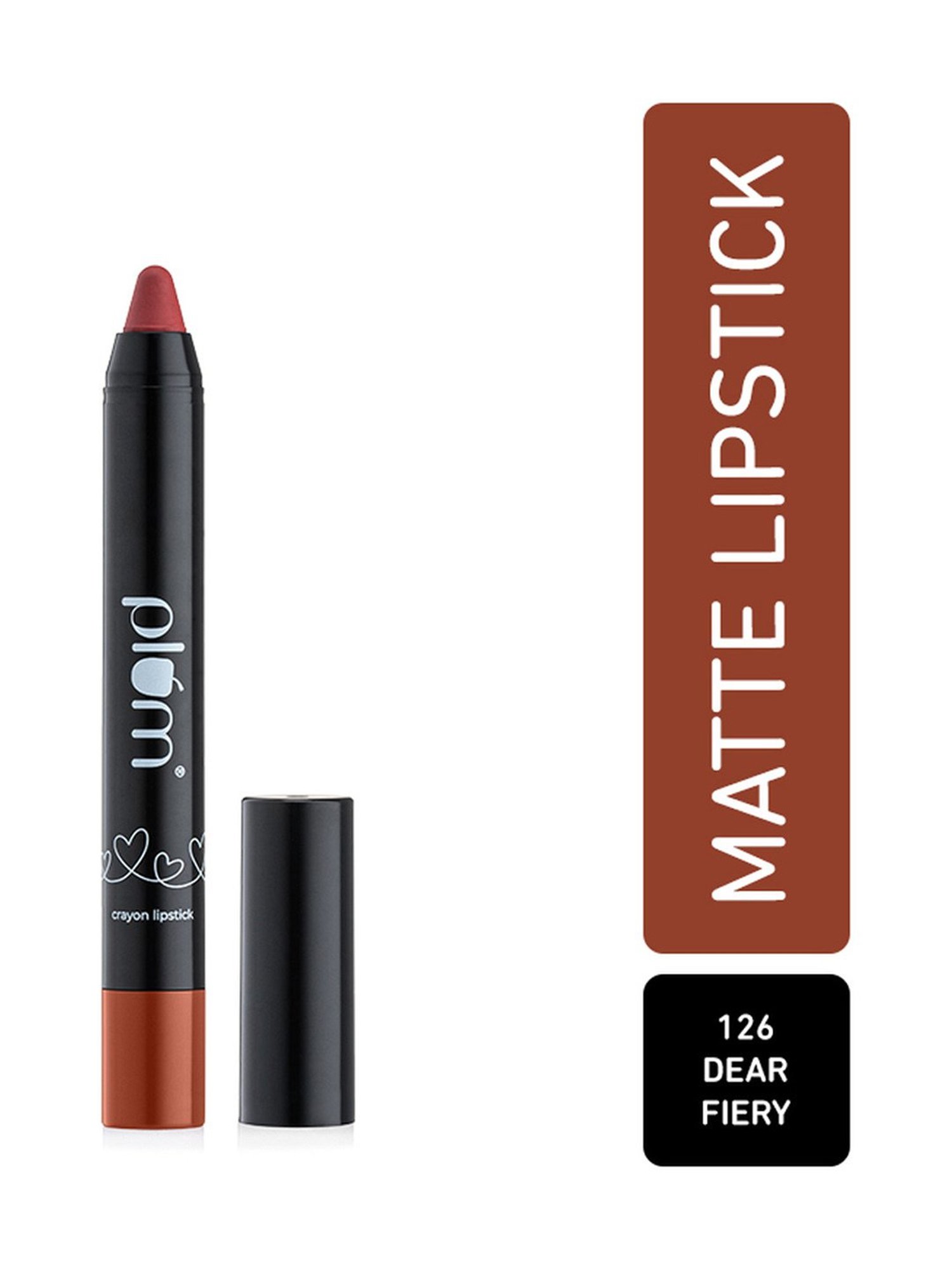 Lenphor Matte Show-Off Lip Crayon Cupid Red - 2.8 gm