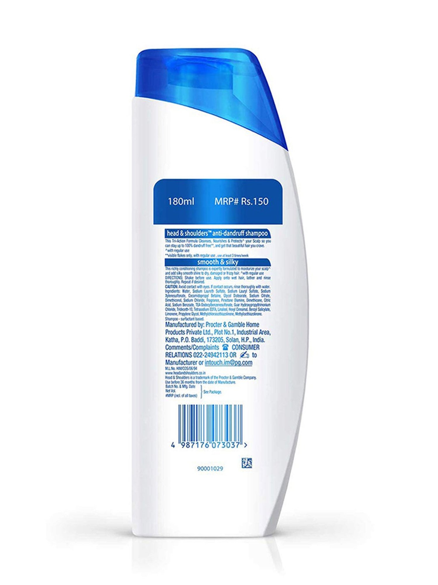 Head & Shoulders Smooth & Silky Anti-Dandruff Shampoo - 180 ml