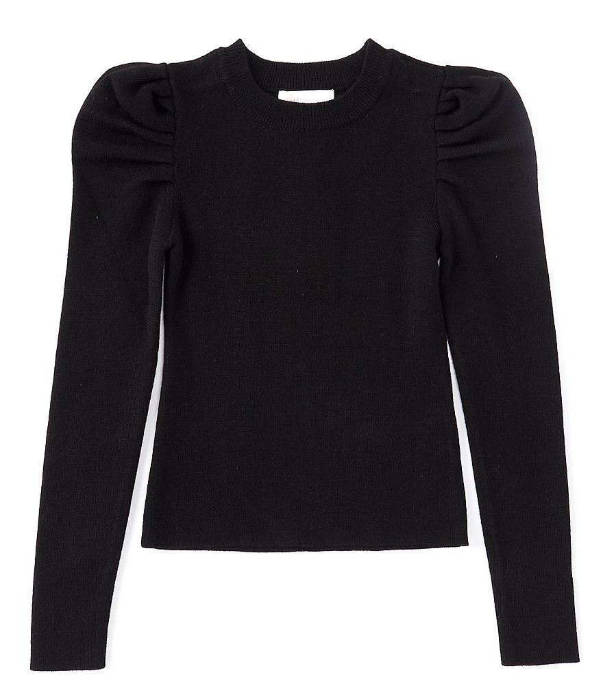 GB Girls Big Girls 7-16 Ruched Long Sleeve Sweater