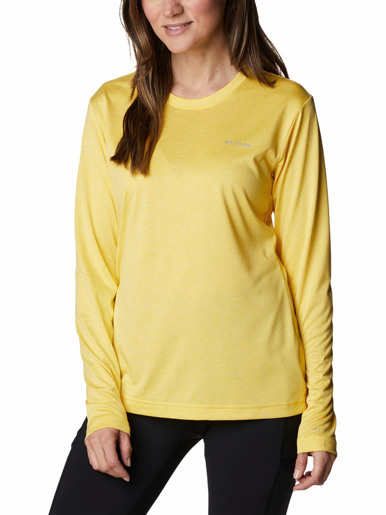 Columbia Yellow Round Neck T-Shirt