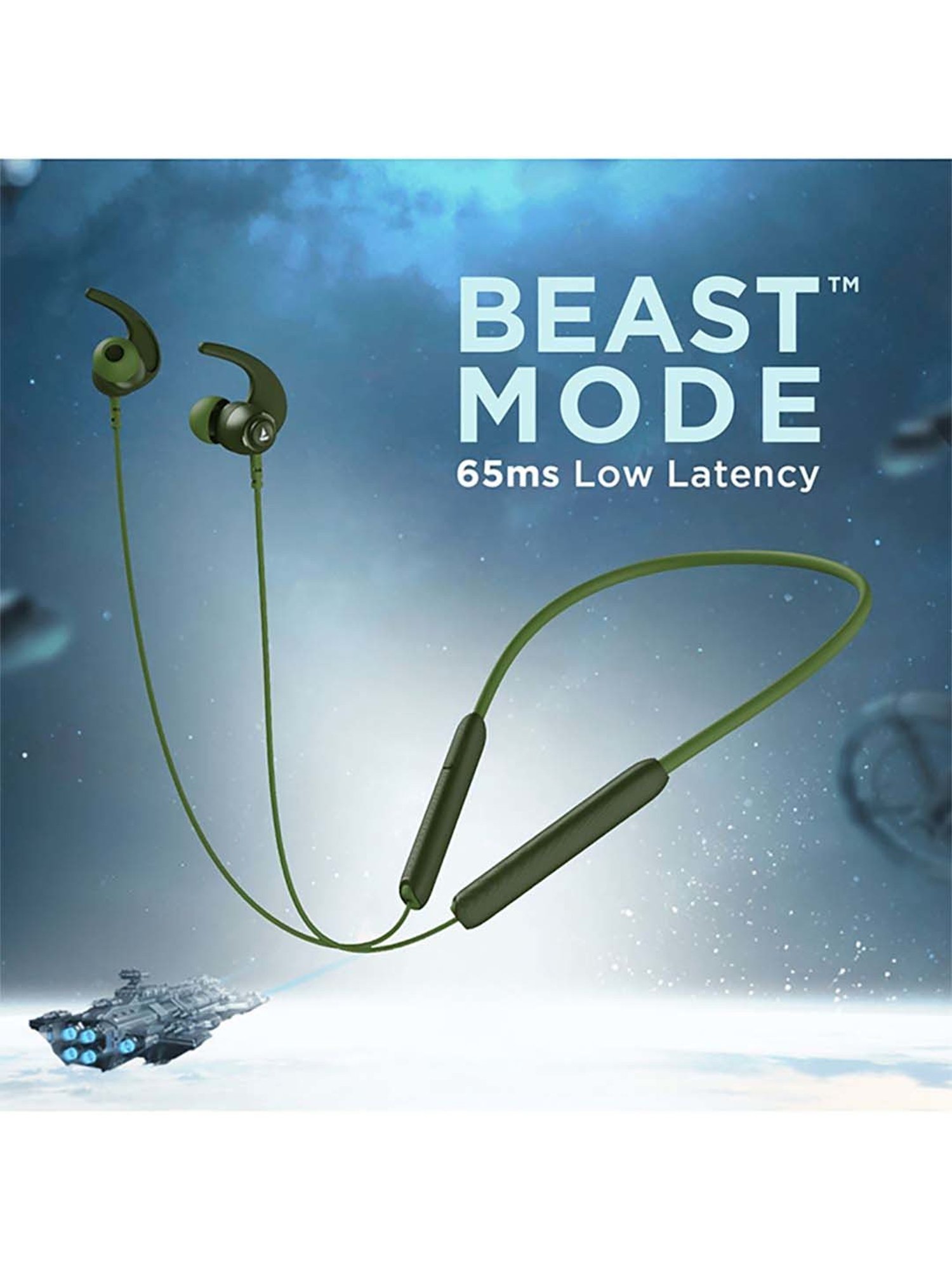 boAt Rockerz 260 Bluetooth Earphones with Dual Pairing (Forest Green)