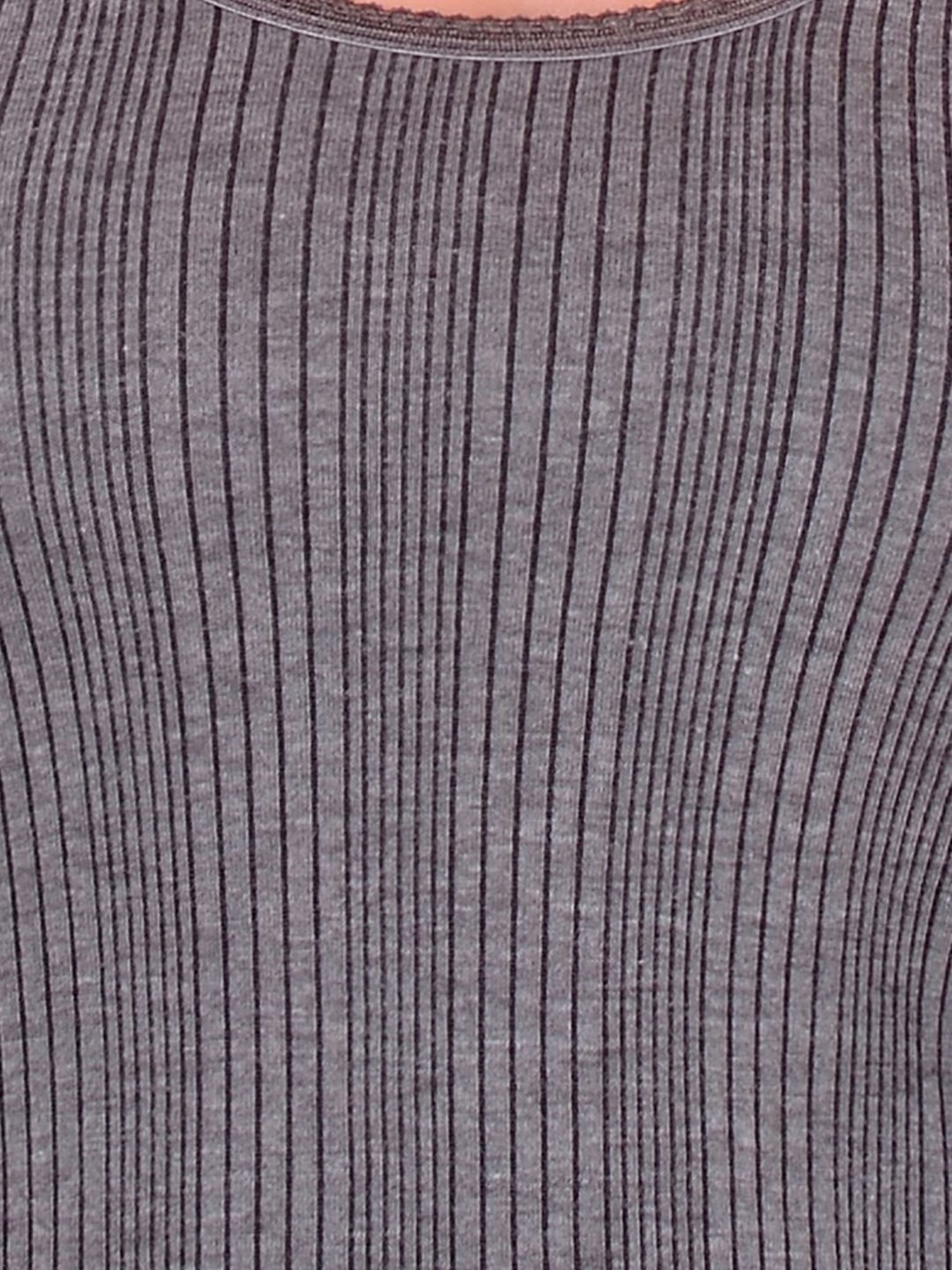 LUX Inferno Grey & Off-White Striped Thermal T-Shirt - Pack Of 2