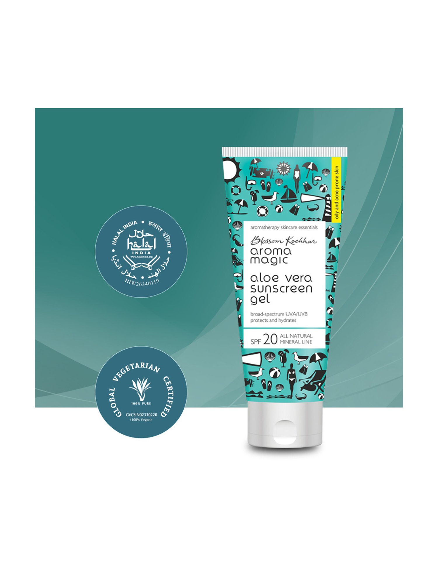 Aroma Magic Aloe Vera Sunscreen Gel - 50 ml