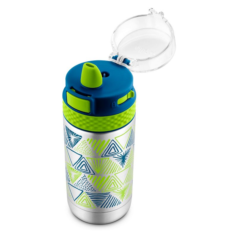 Ello Ride 12oz Vacuum Insulated Stainless Steel Water Bottle - Blue/Green
