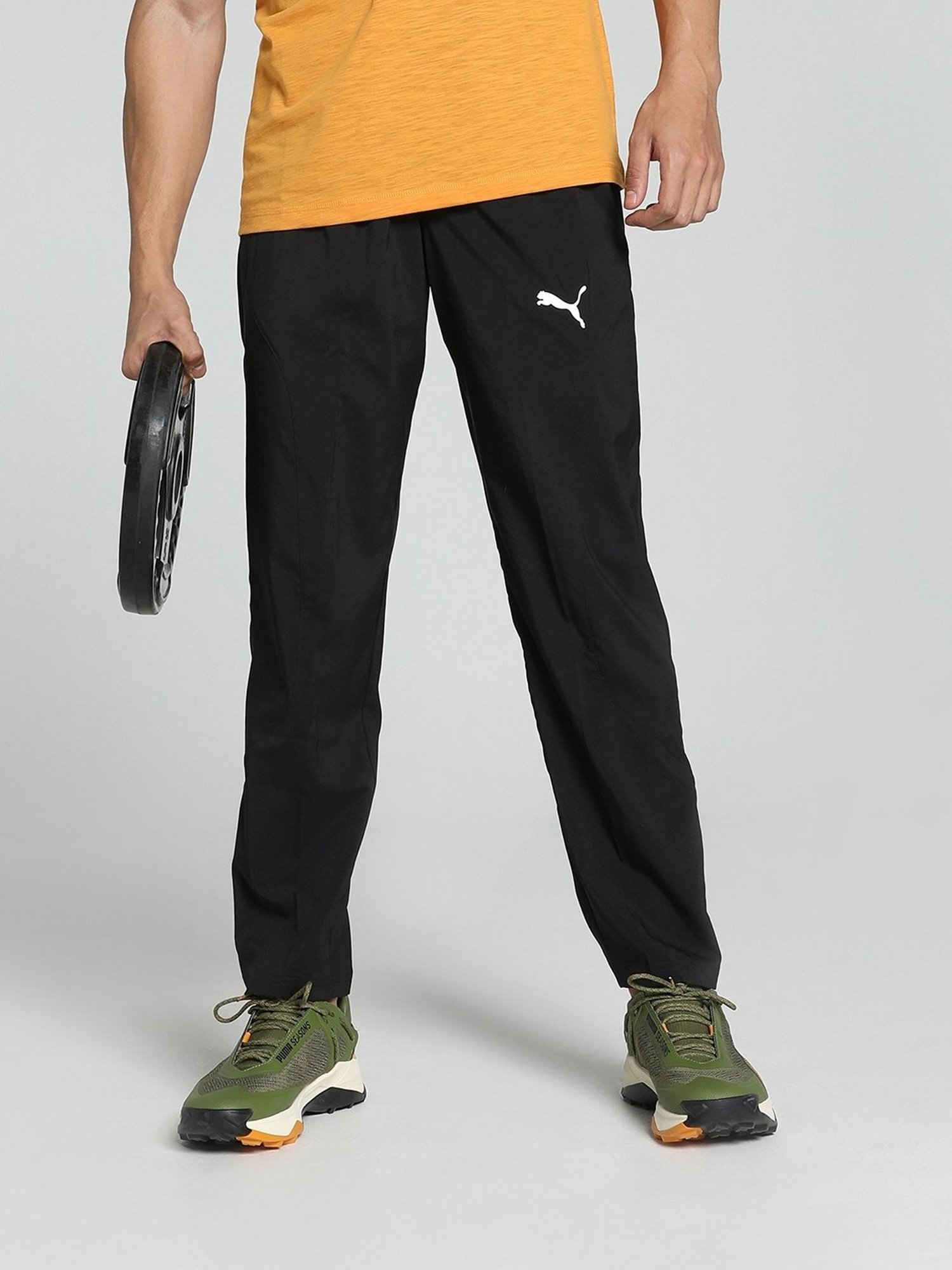 Puma FIT Black Regular Fit Sports Trackpants