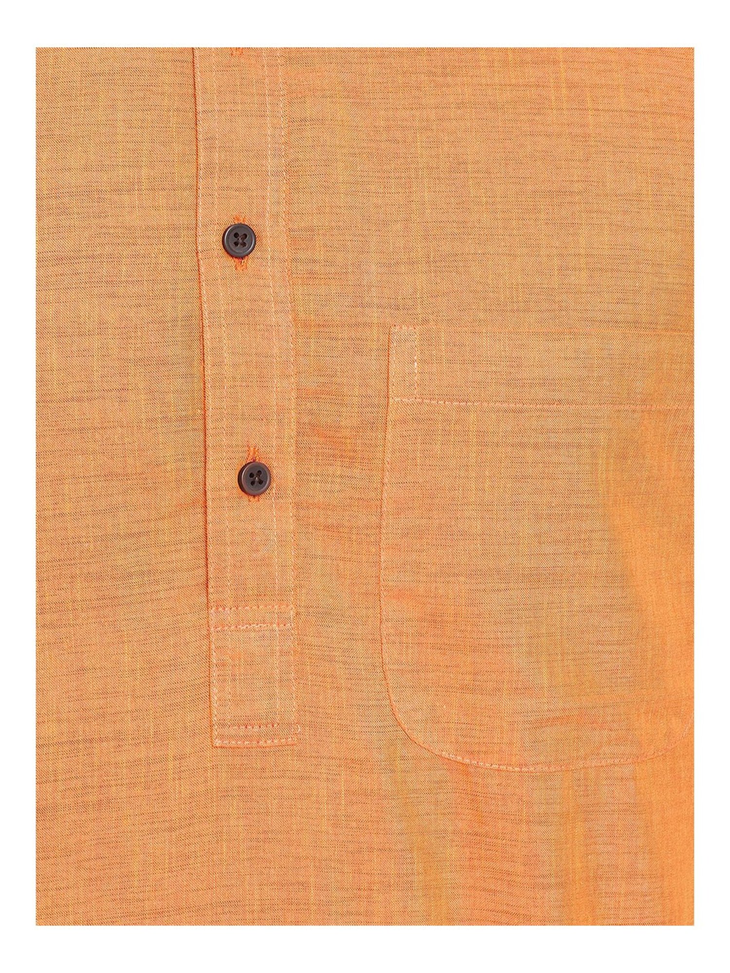 Even Orange Regular Fit Kurta