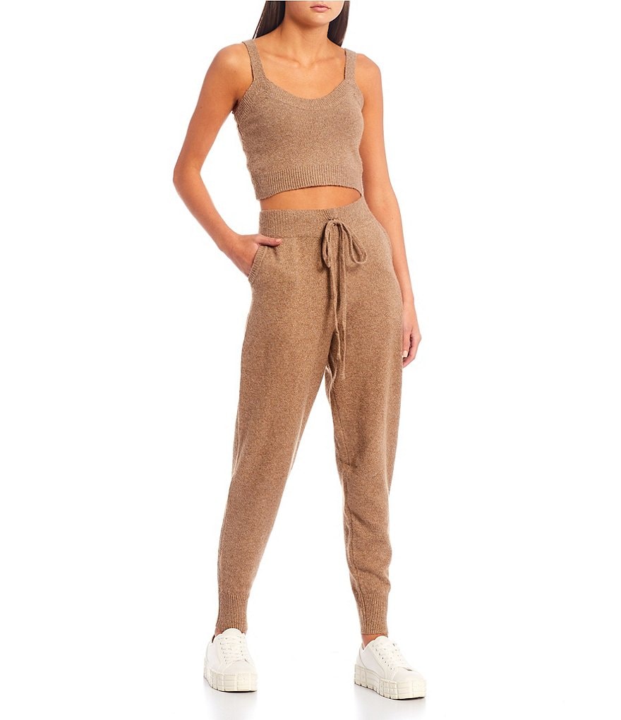 GB Coordinating Sweater Tank Crop Top