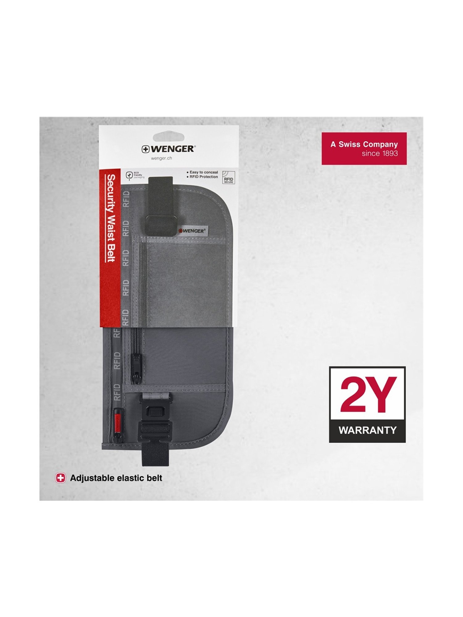 Wenger Grey Solid Small Waist Pouch