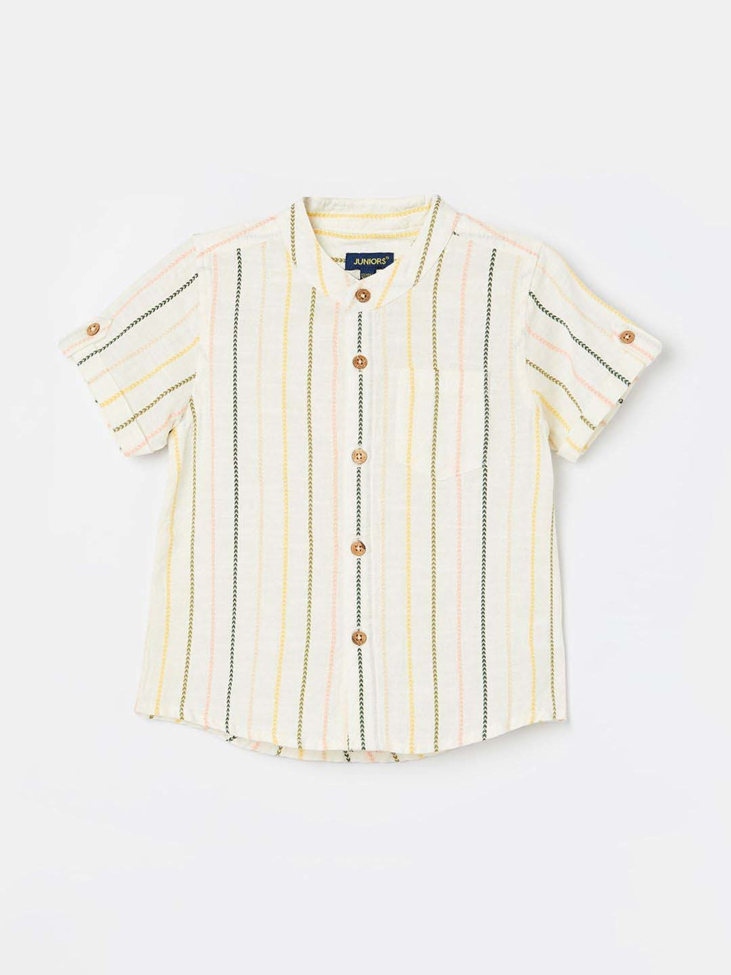 Juniors by Lifestyle Boys Multicolor Cotton Striped Shirt