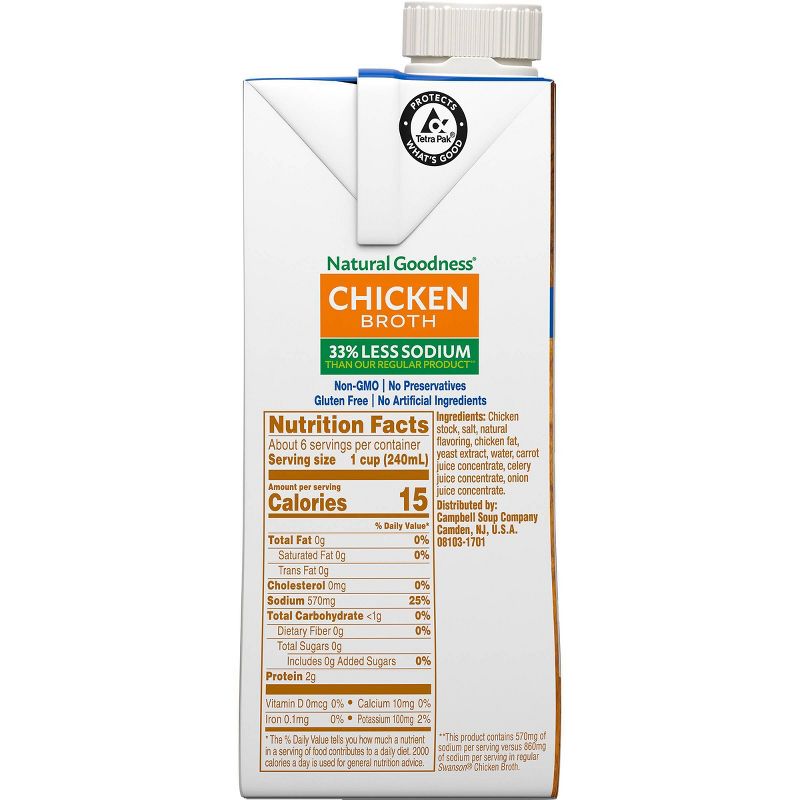 Swanson Natural Goodness Chicken Broth Carton - 48fl oz