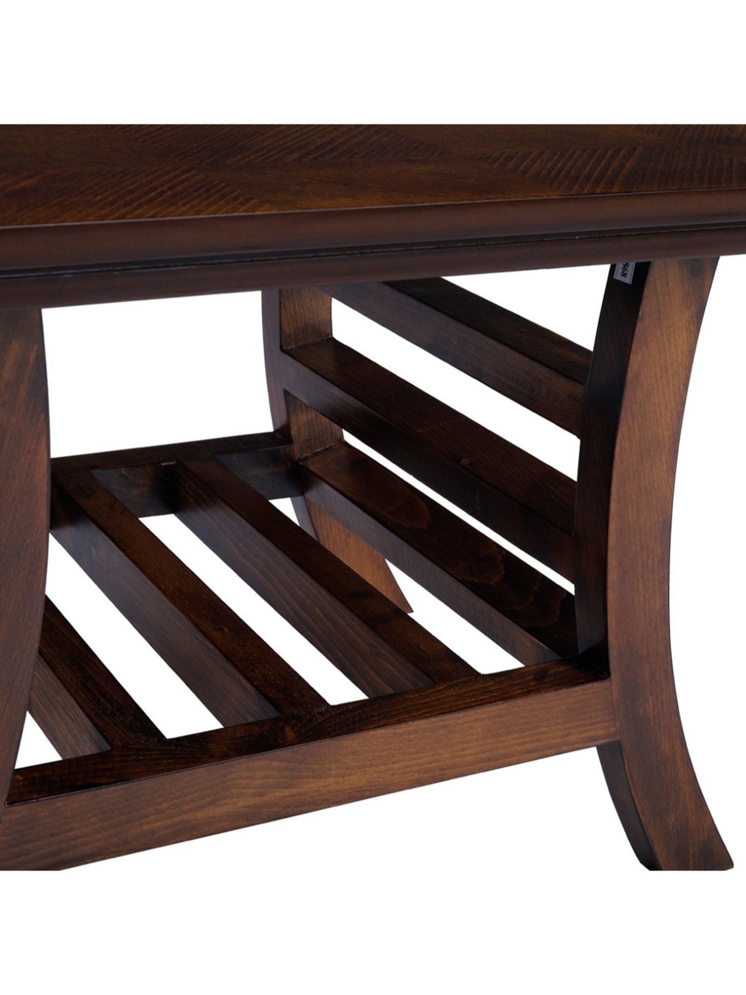 Durian Scarlet Brown Veneer & Solid Wood Side & End Table in Oak Finish