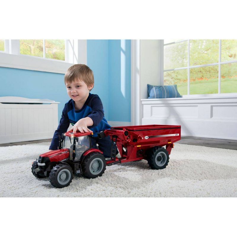 Big Farm 1:16 Case 180 with J and M Grain Cart