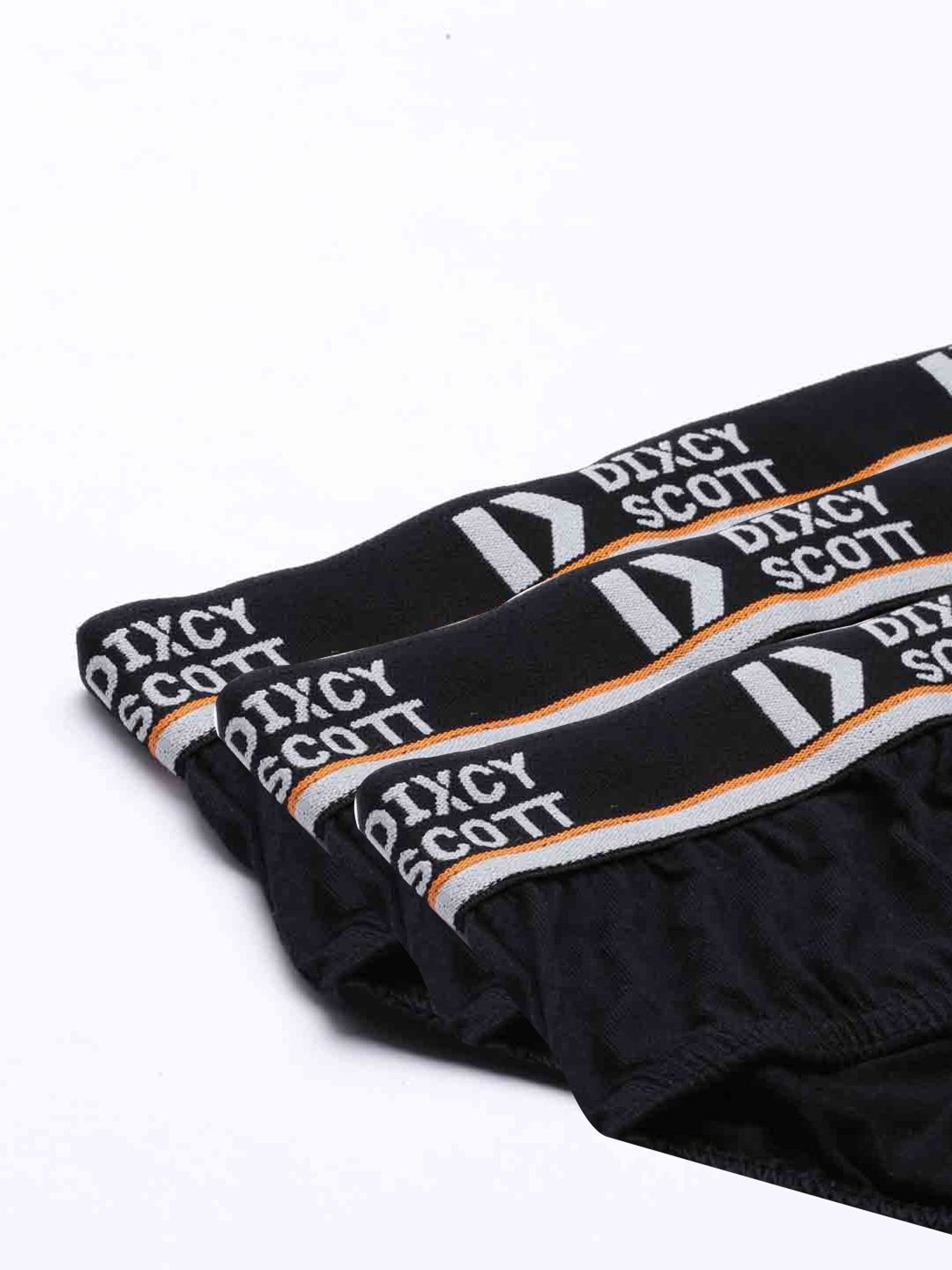 Dixcy Scott Originals Black Cotton Briefs - Pack of 3