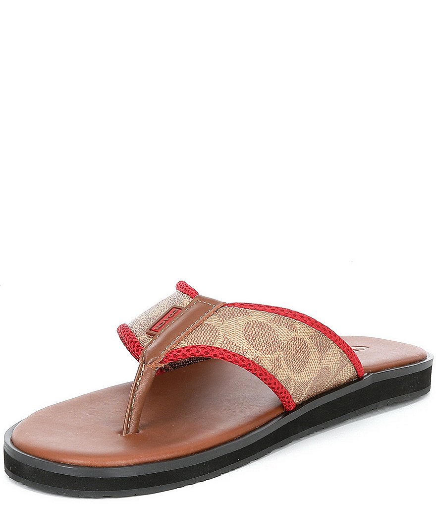 COACH Men's Signature Flip-Flops