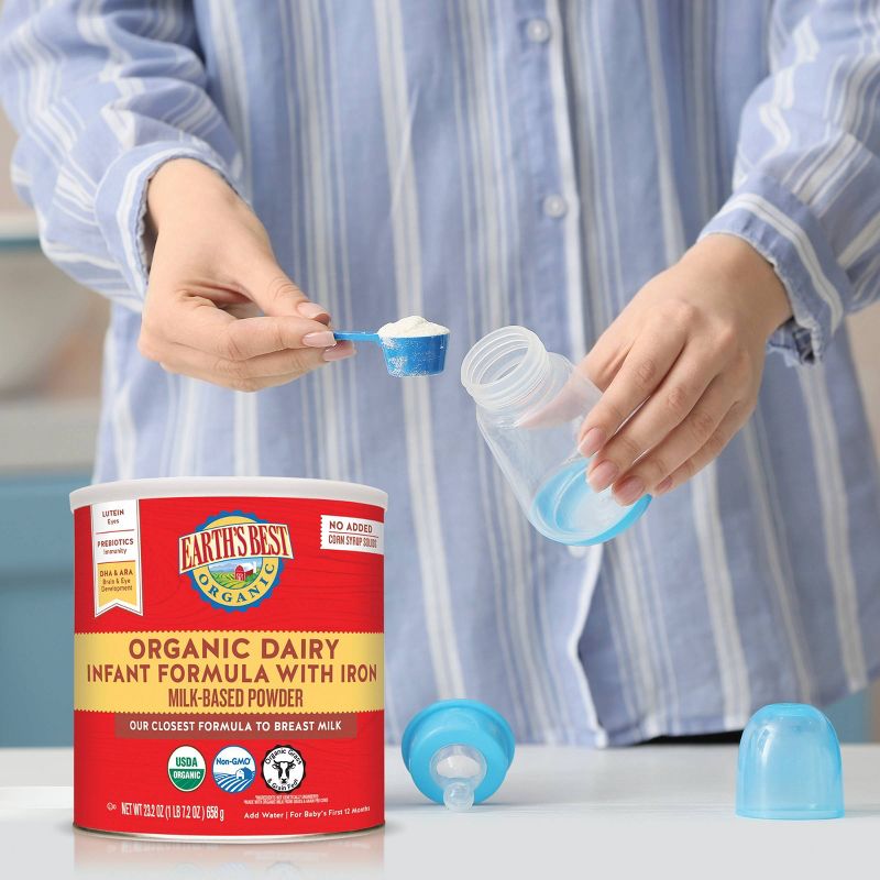 Earth's Best Organic Infant Formula with Iron Powder - 23.2oz