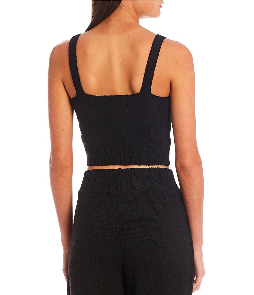GB Coordinating Sweater Tank Crop Top