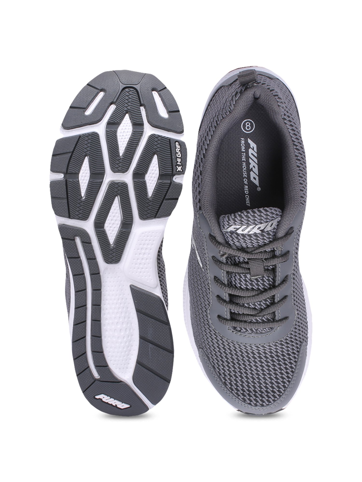 Furo by Red Chief Men's Grey Running Shoes