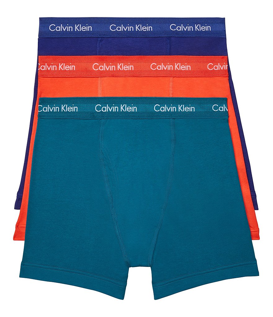 Calvin Klein Cotton Stretch Solid Boxer Briefs 3-Pack