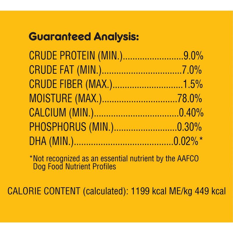 Pedigree Chopped Ground Dinner Wet Dog Food with Chicken & Beef Puppy - 13.2oz