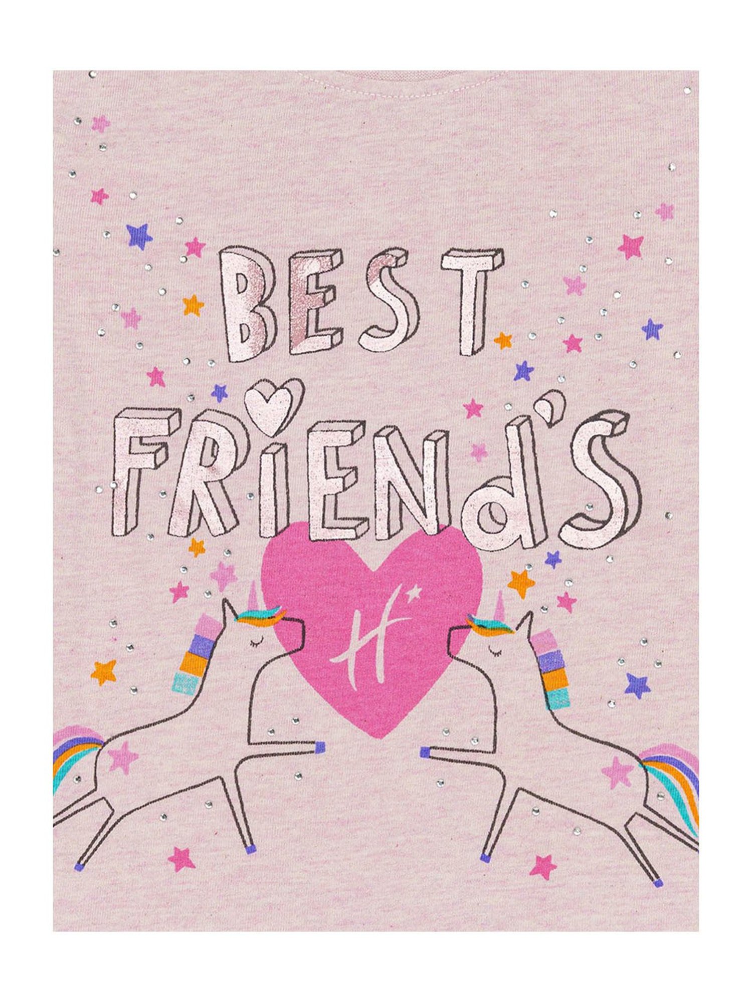 H by Hamleys Girls Pink Printed Full Sleeves Top