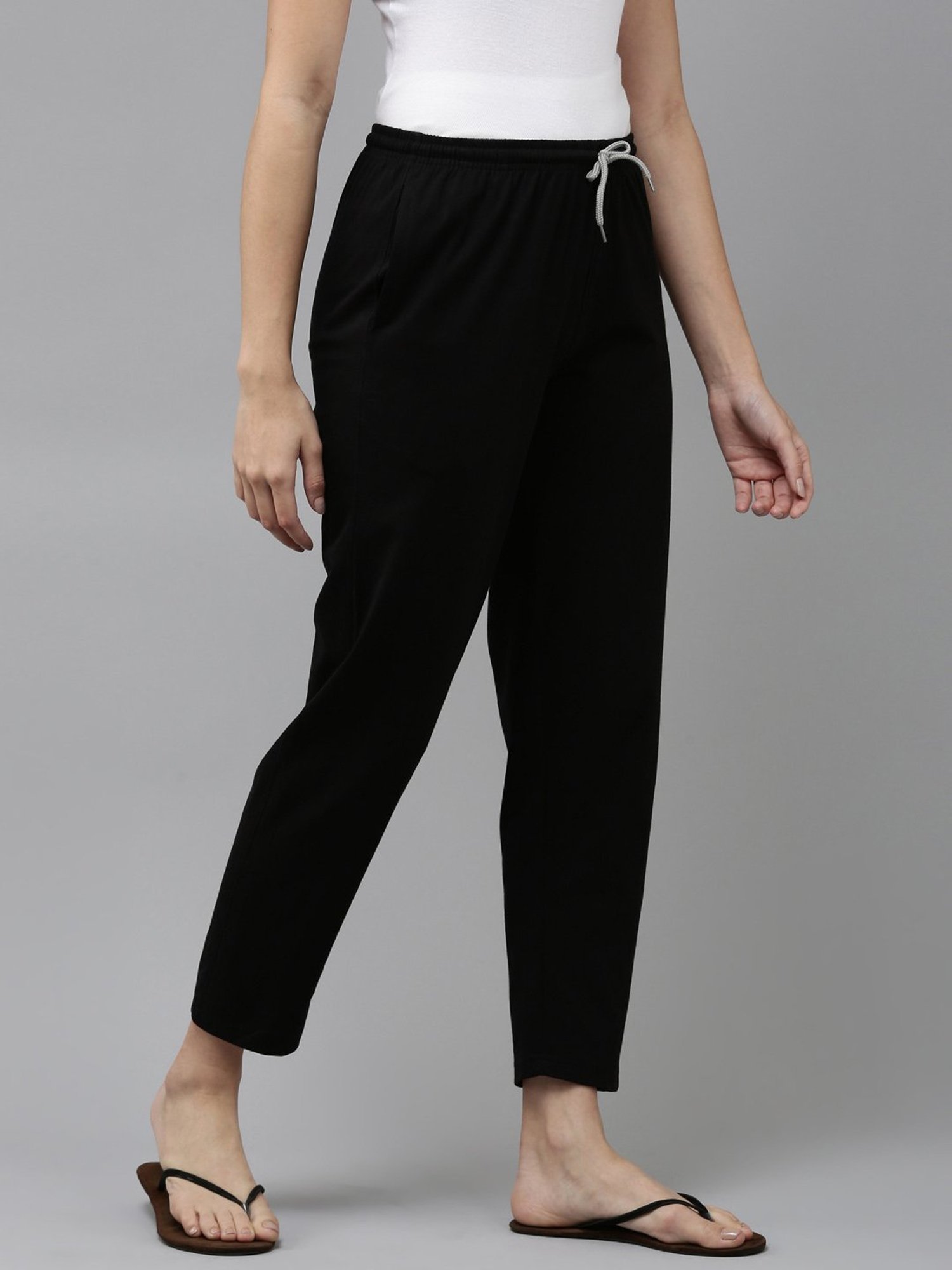 Kryptic Black & Maroon Regular Fit Trackpants (Pack Of 2)