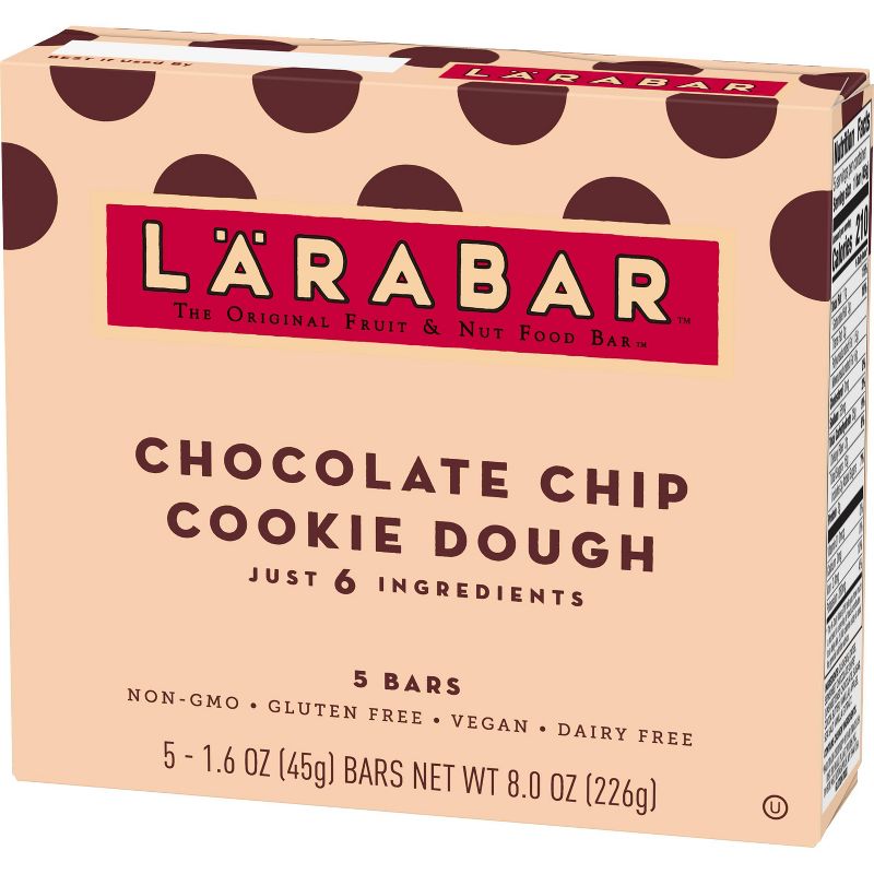 Larabar Fruit And Nut Bar - Chocolate Chip Cookie Dough 5 Bars