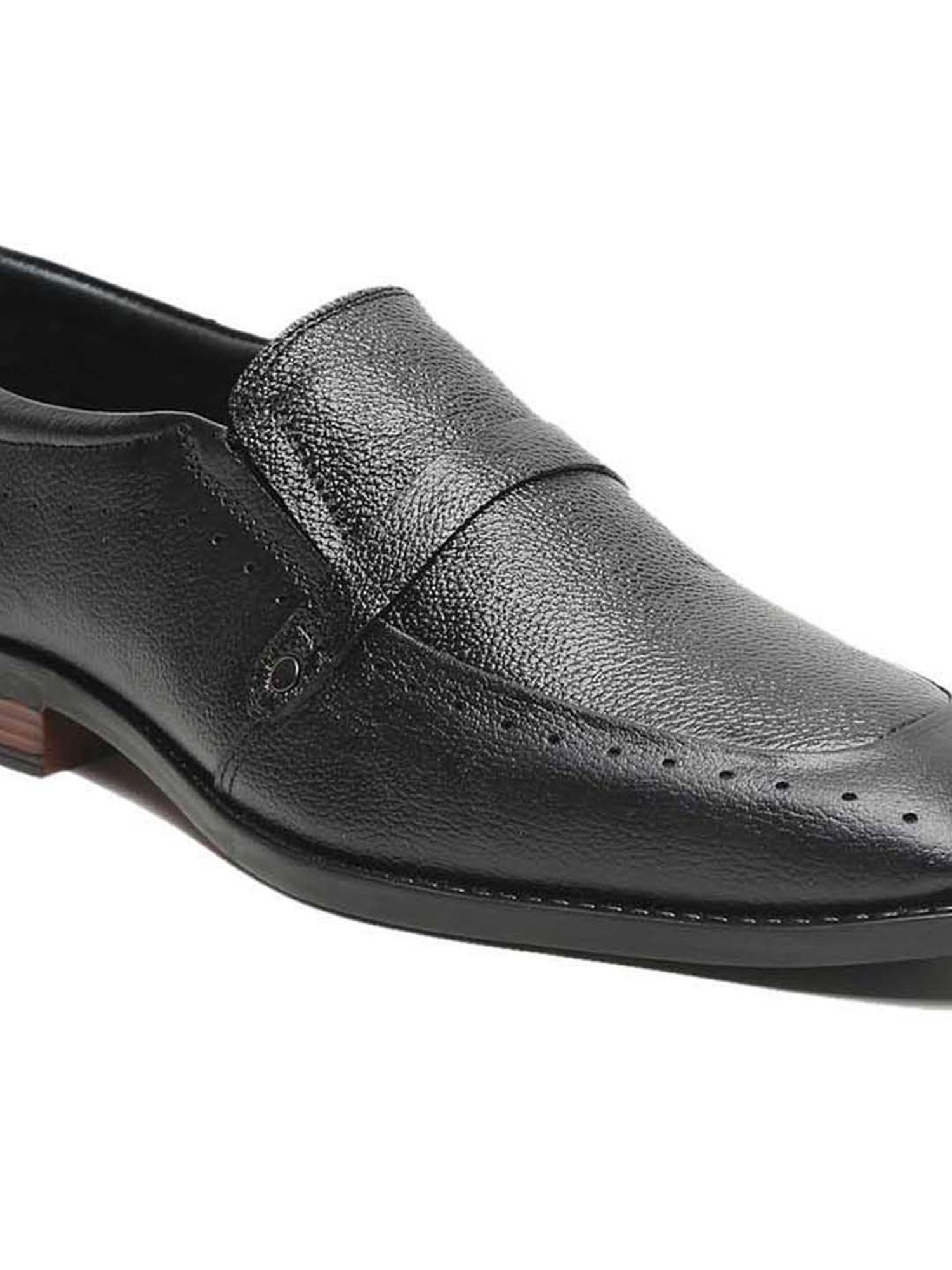 Teakwood Leathers Men's Black Formal Loafers