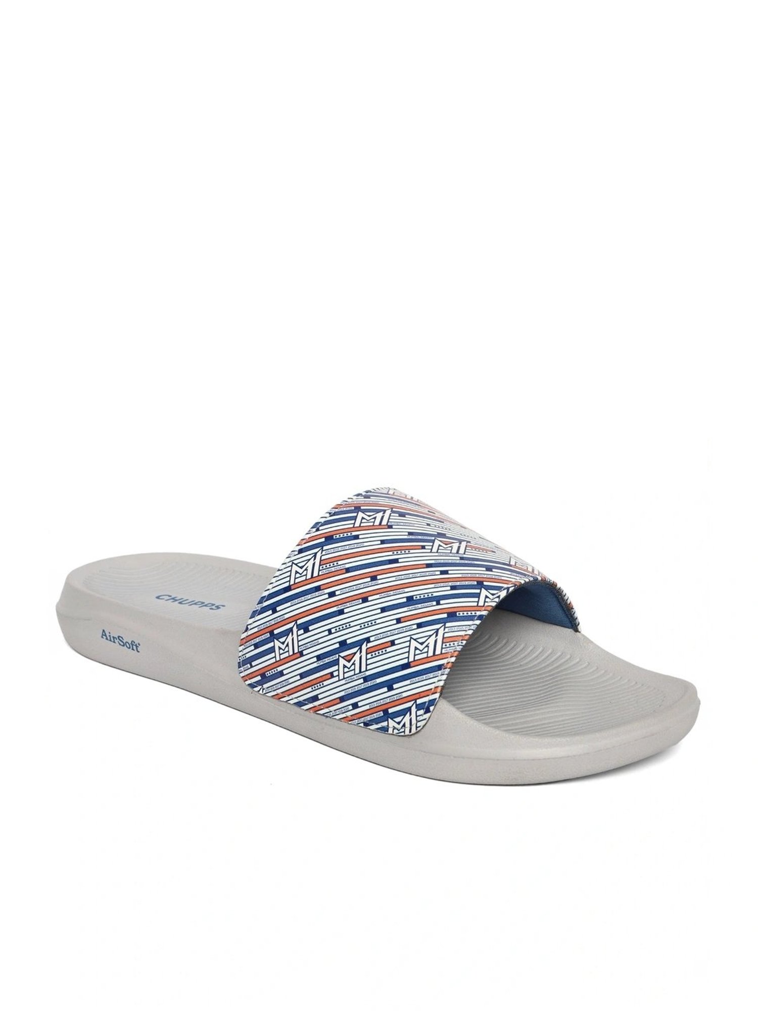 Chupps Men's Mumbai Indians White Slides