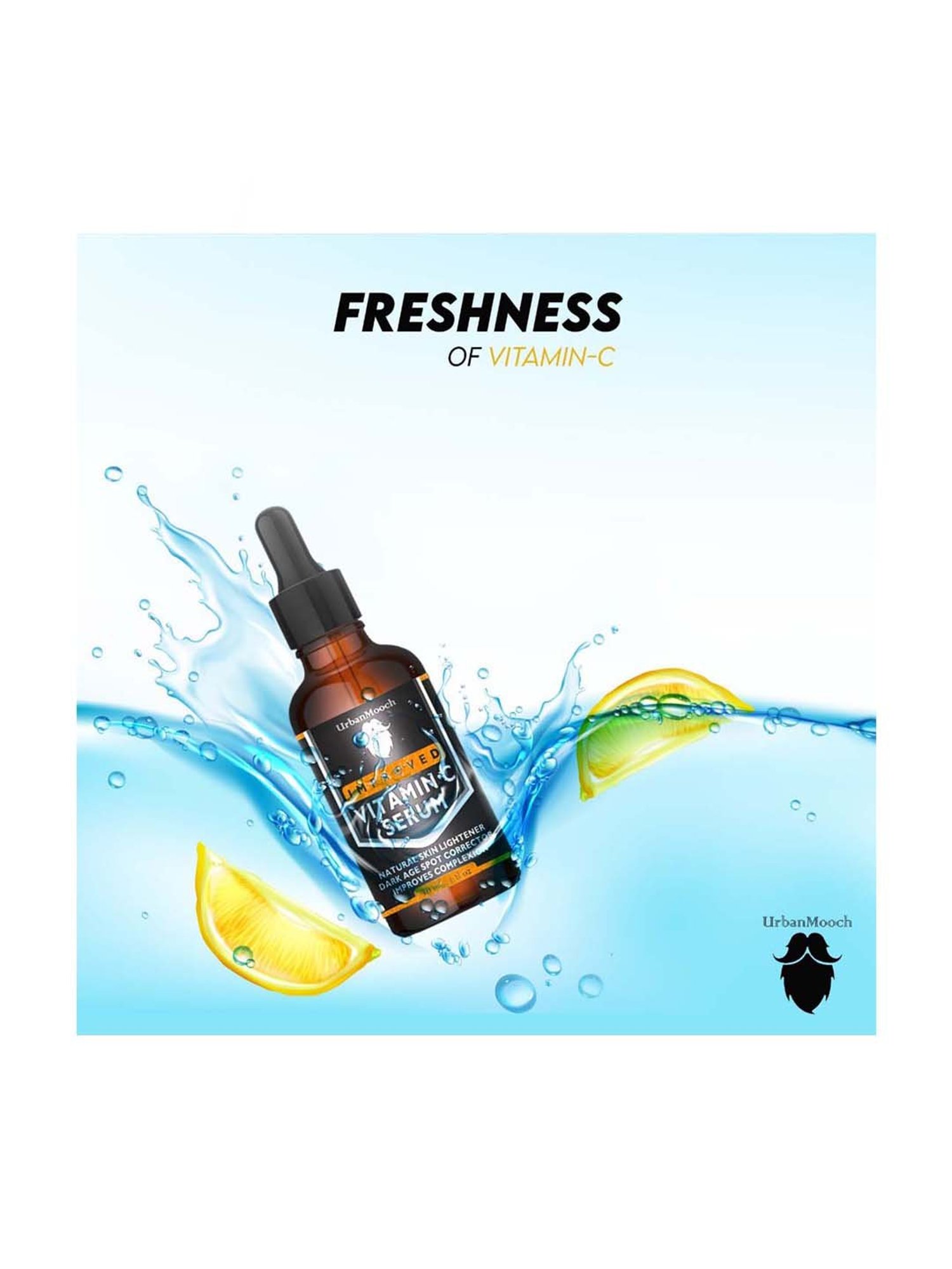 Khadi Essentials 20% Vitamin C Face Serum with Grapefruit for Toned & Bright Skin - 30 ml