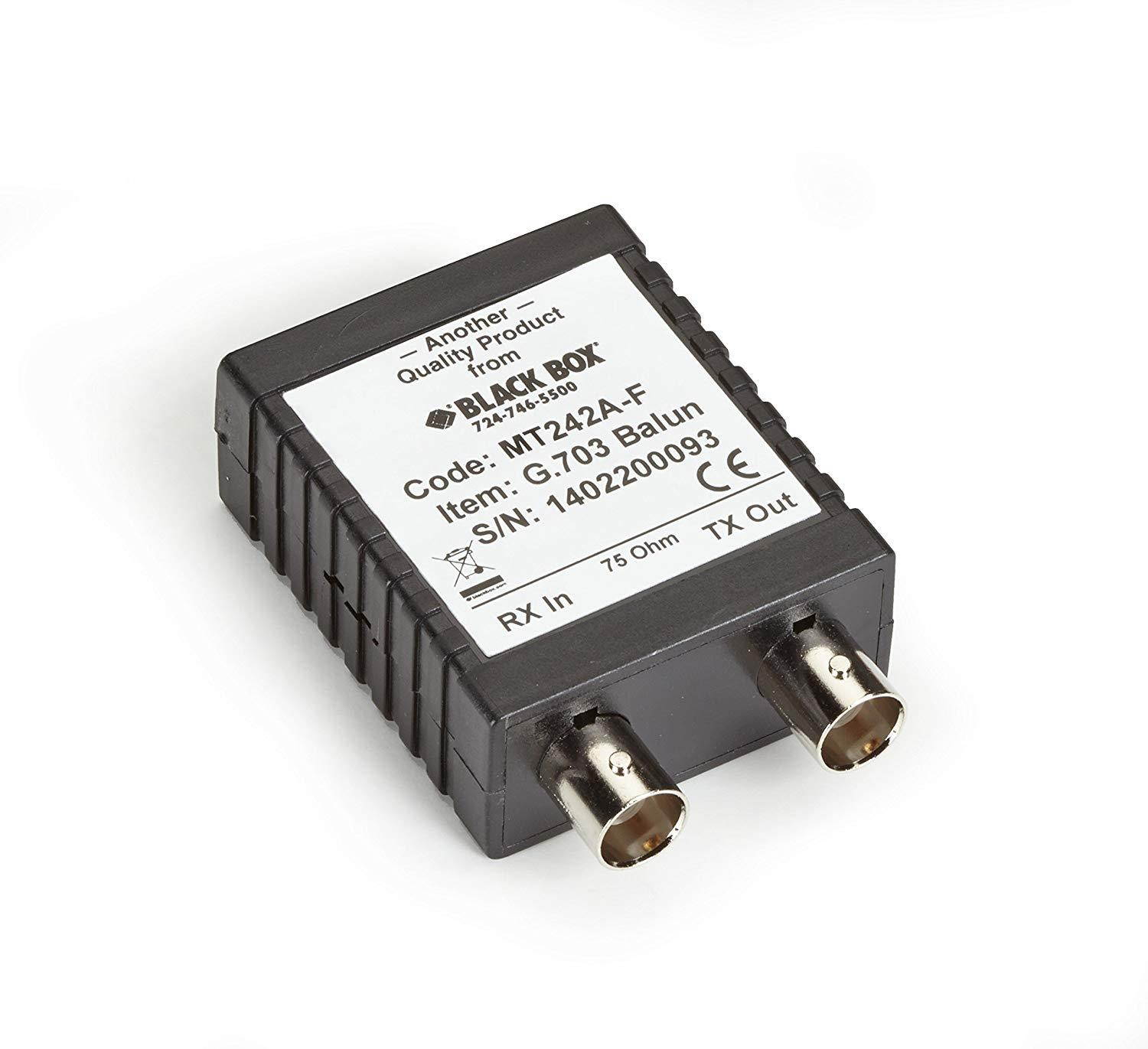 Black Box G.703 Balun, 75-120-ohm, 2.048 Mbps, Female