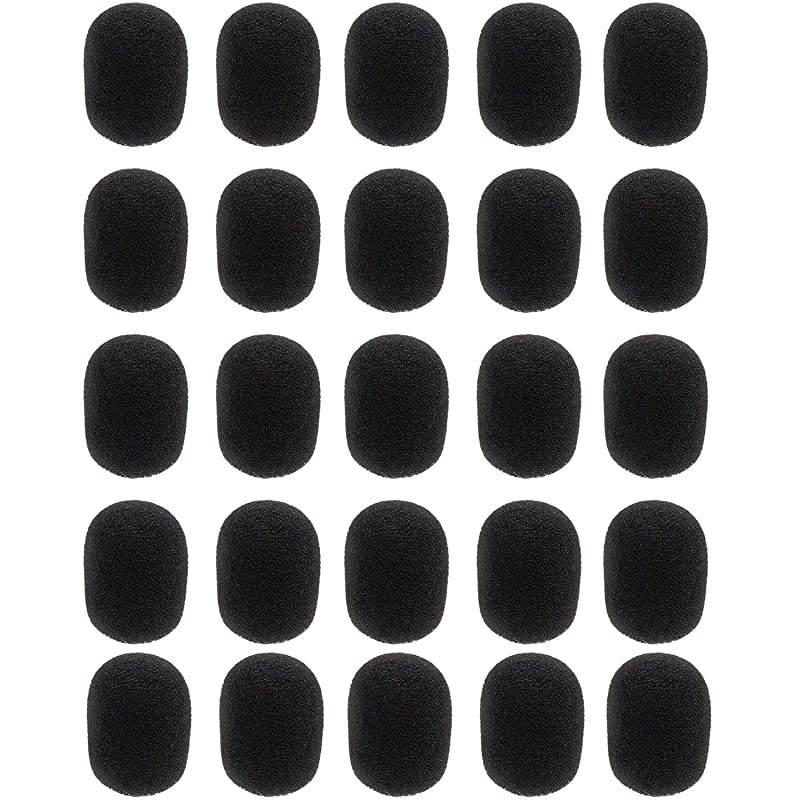 Pack Lavalier lapel Microphone Windscreen, Professional Mini Mic Soft Foam Cover