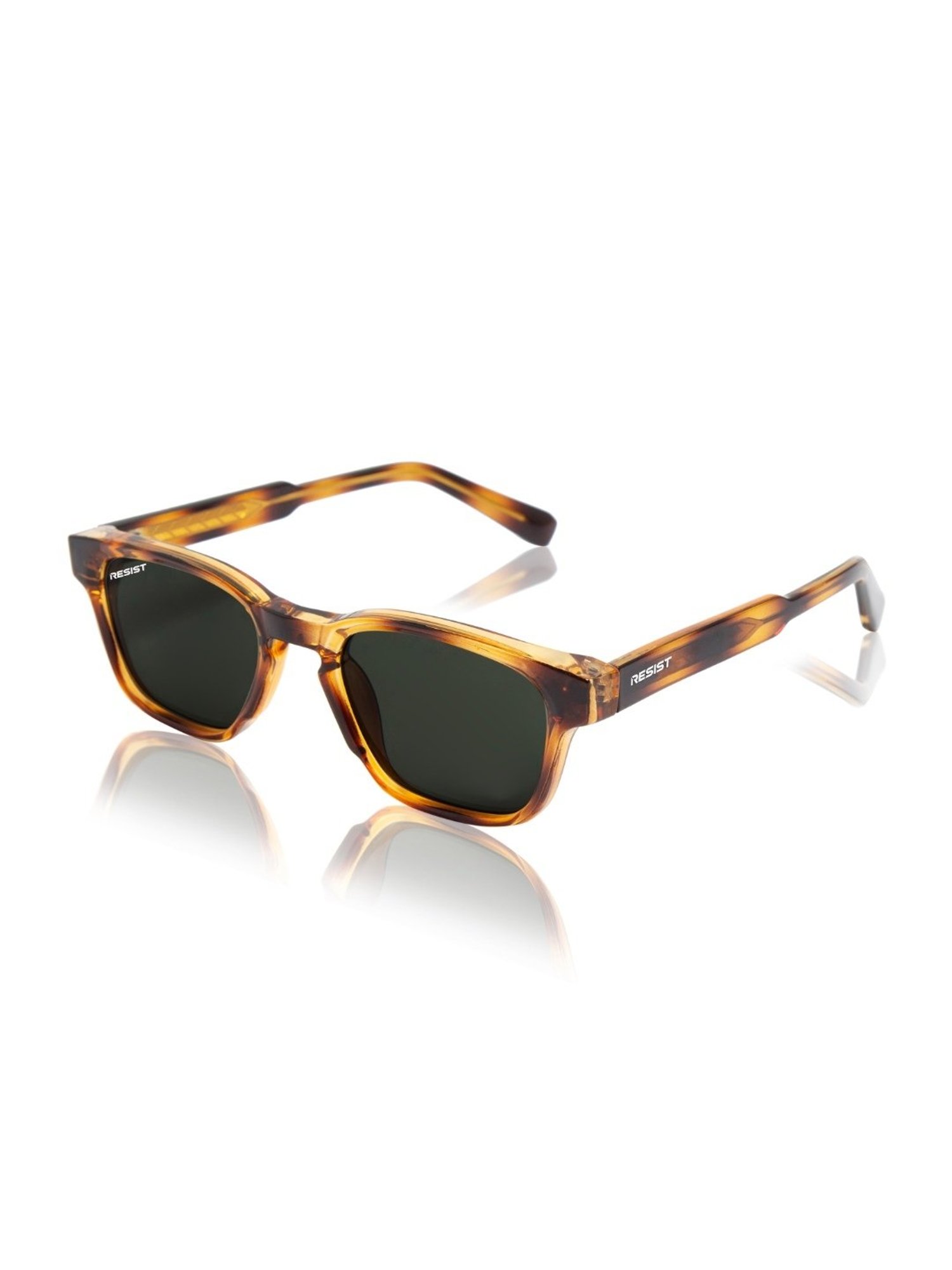 Resist Eyewear Brown Wayfarer uv protected Unisex Sunglasses