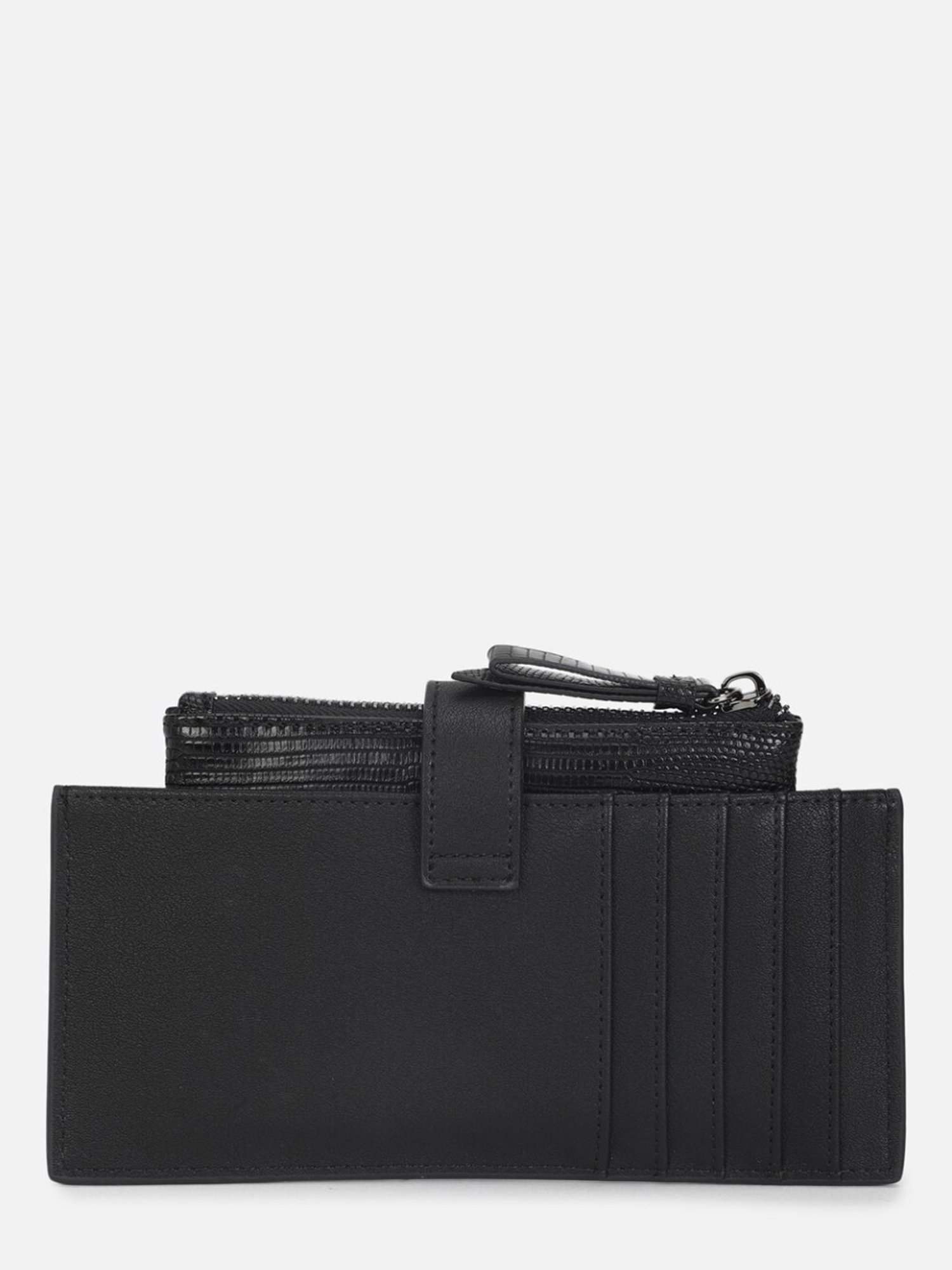 Van Heusen Black PU Textured Wallet