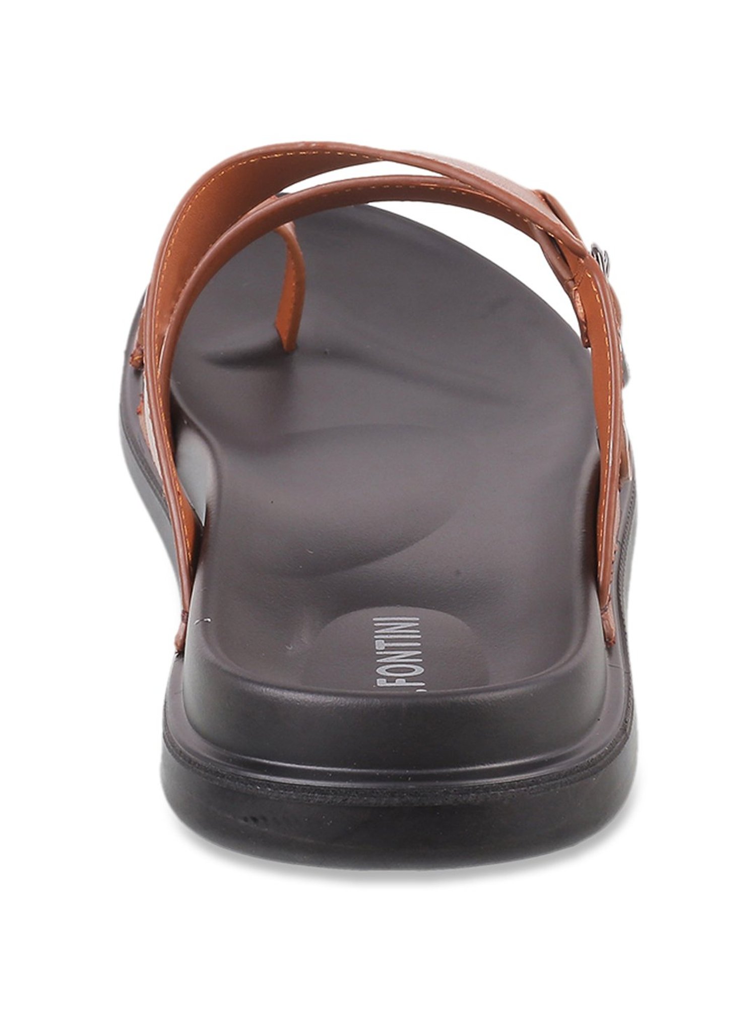 J. Fontini by Mochi Men's Tan Toe Ring Sandals