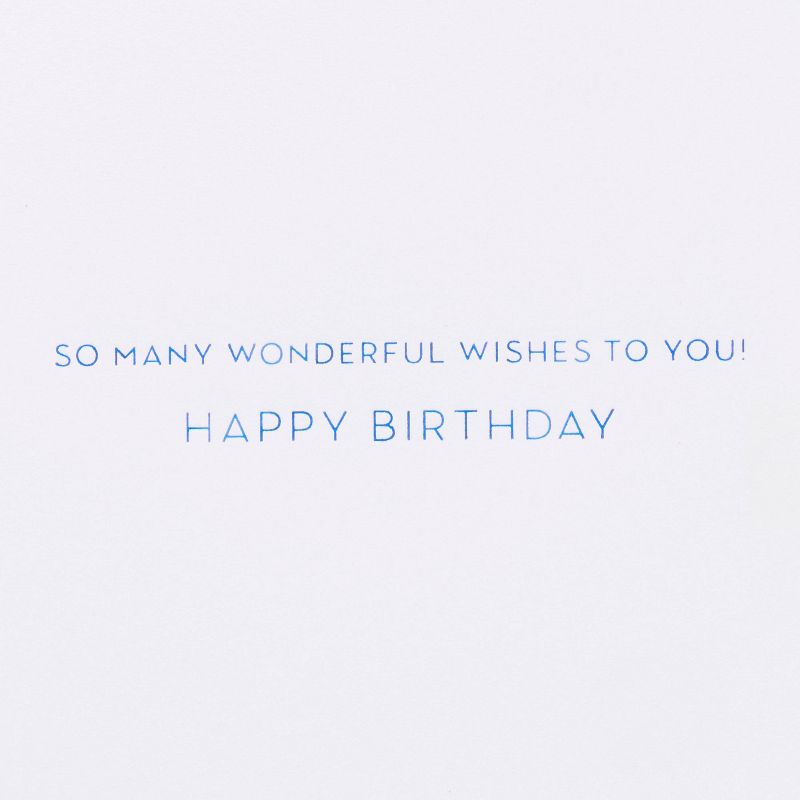 Girl Holding Flowers 'Happy Birthday' Card - PAPYRUS