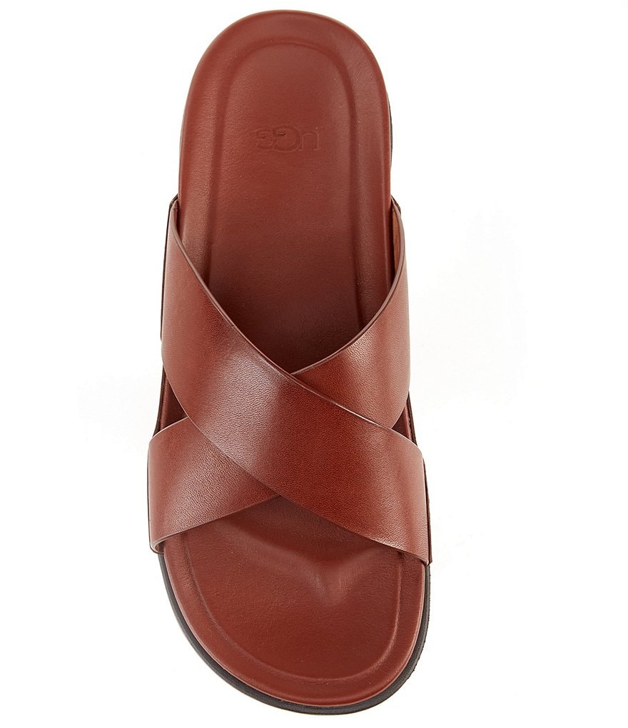 UGG&reg; Men's Wainscott Leather Slides