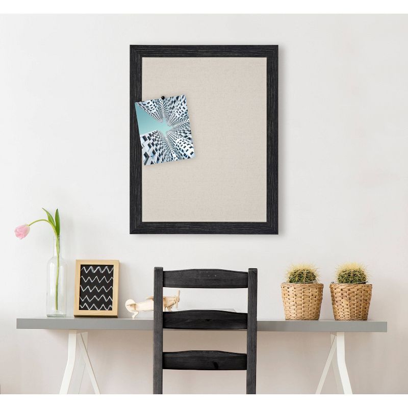 23" x 29" Beatrice Pinboard Rustic Brown - DesignOvation