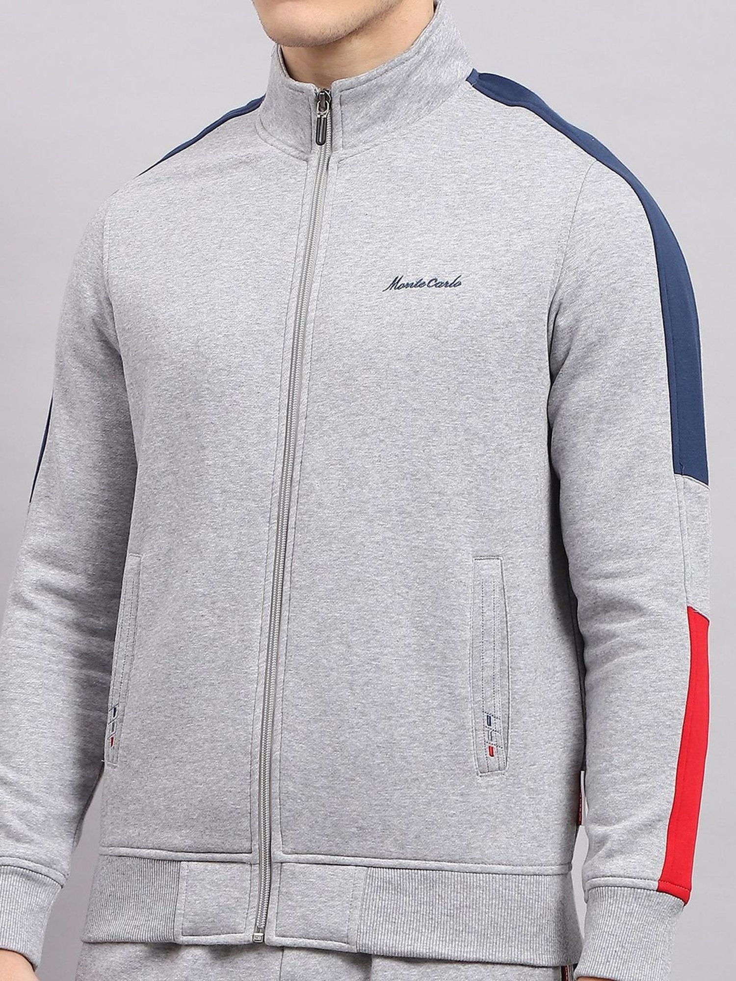 Monte Carlo Grey Regular Fit Tracksuit