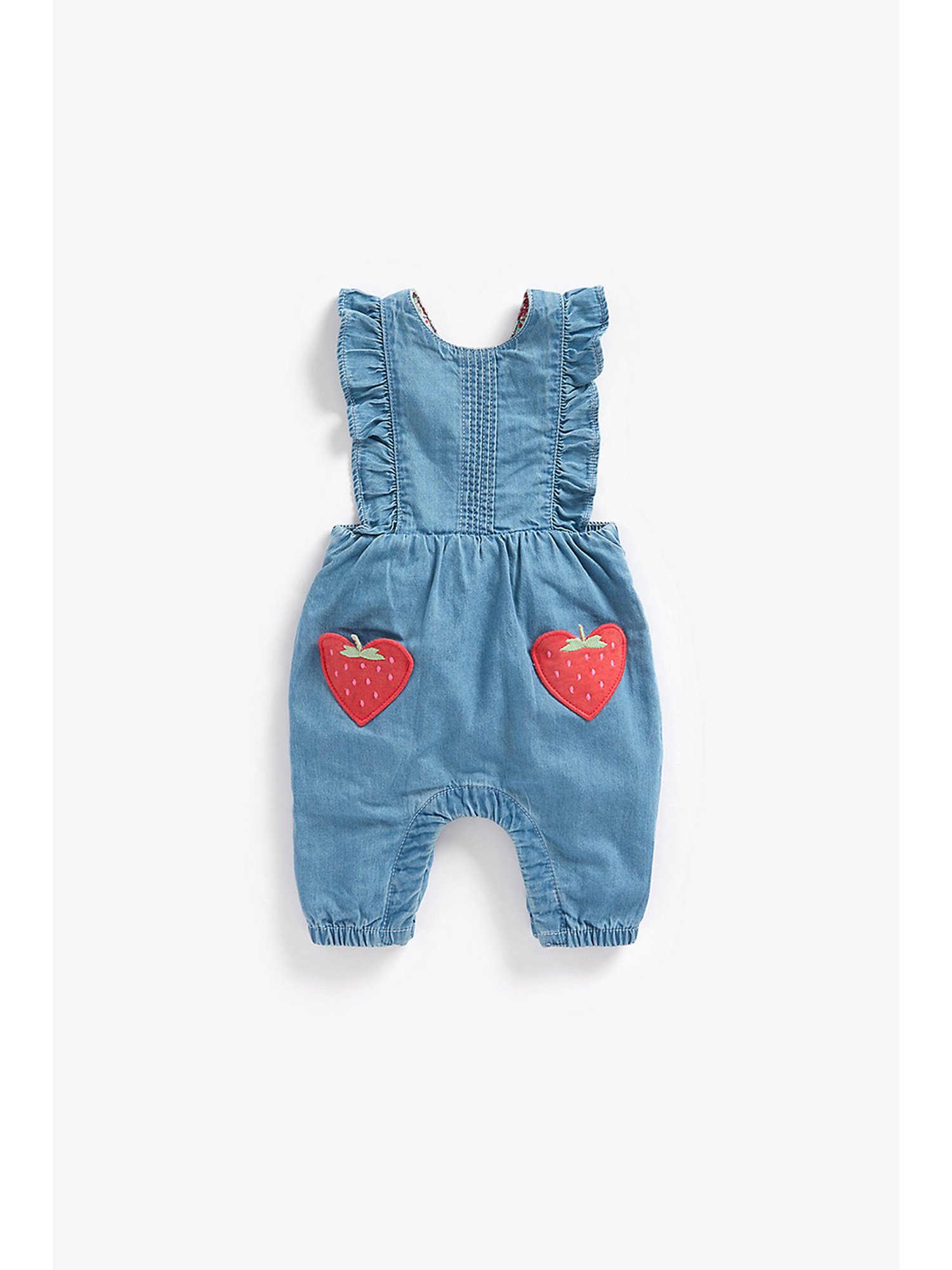 Budding Bees Kids Blue Ombre Jumpsuit with Attached Bow