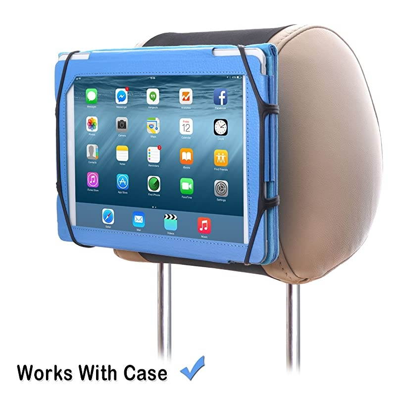 Car Headrest Mount Holder for 7105 Inch iPad and Tablets